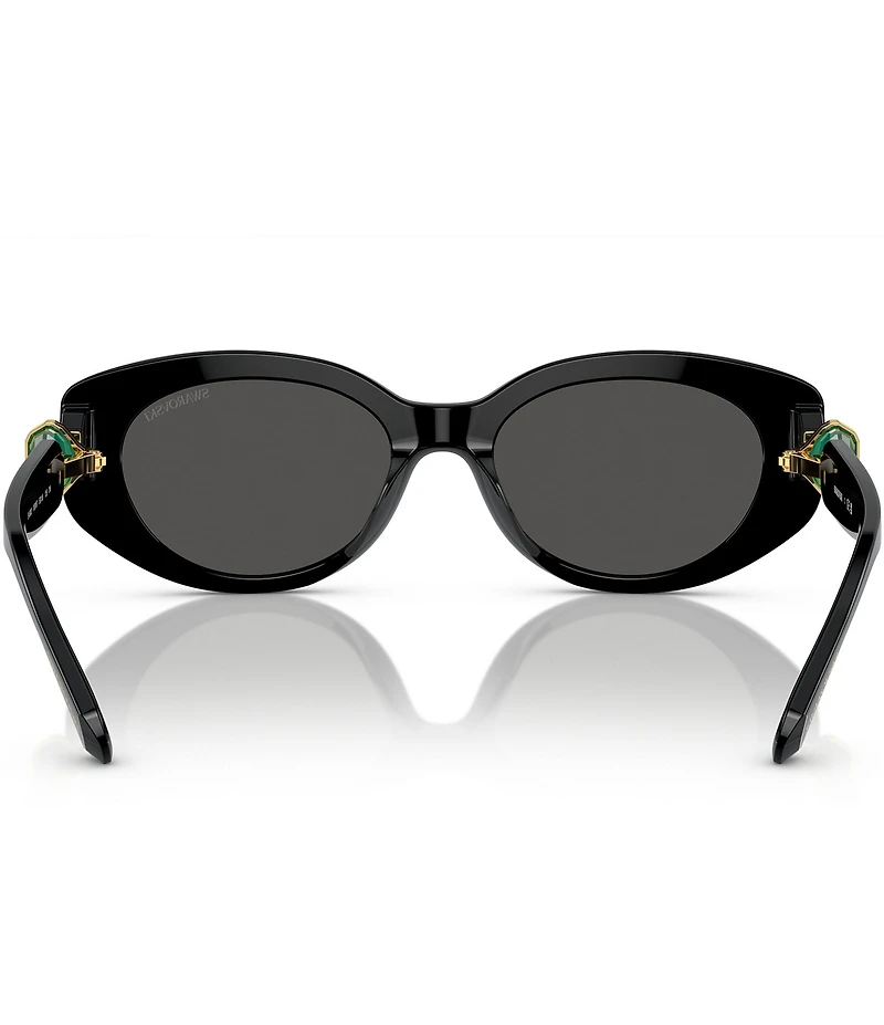 Swarovski Women's SK6002 53mm Oval Sunglasses