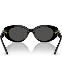 Swarovski Women's SK6002 53mm Oval Sunglasses