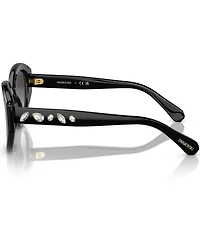 Swarovski SK6005 53mm Crystal Cat Eye Sunglasses