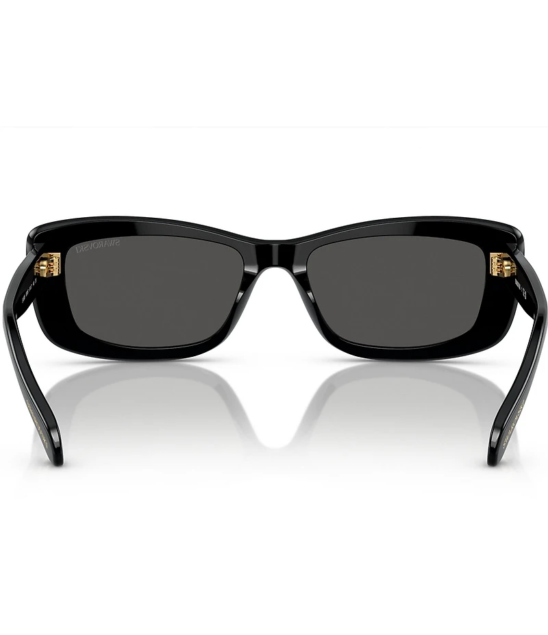 Swarovski SK6008 54mm Jeweled Rectangle Sunglasses