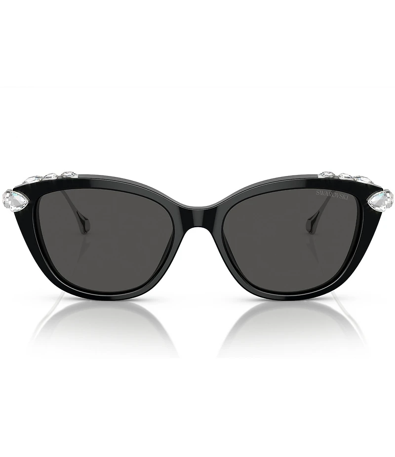 Swarovski SK6010 53mm Jeweled Cat Eye Sunglasses