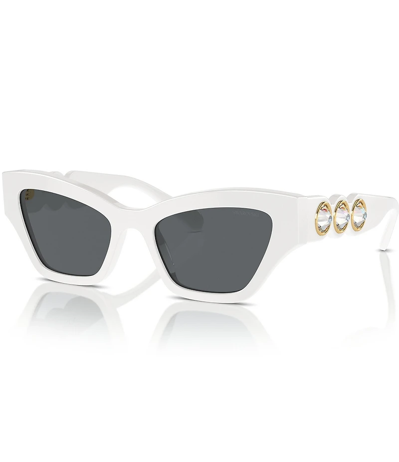 Swarovski SK6021 53mm Jeweled Cat Eye Sunglasses