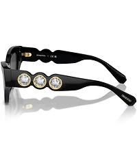 Swarovski SK6021 53mm Jeweled Cat Eye Sunglasses