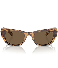 Swarovski SK6022F 53mm Crystal Tortoise Cat Eye Sunglasses