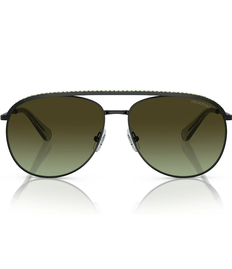 Swarovski SK7005 61mm Gradient Lens Aviator Sunglasses