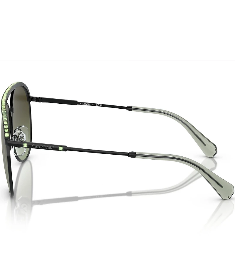 Swarovski SK7005 61mm Gradient Lens Aviator Sunglasses
