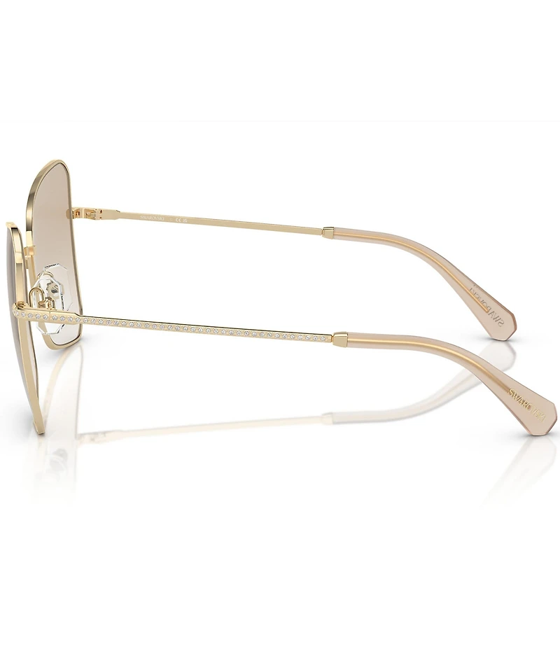 Swarovski SK7008 57mm Gradient Butterfly Sunglasses