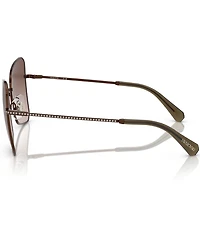 Swarovski SK7008 57mm Gradient Butterfly Sunglasses