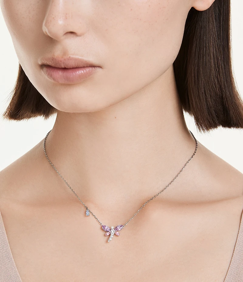 Swarovski x Ariana Grande Crystal Dragonfly Short Pendant Necklace