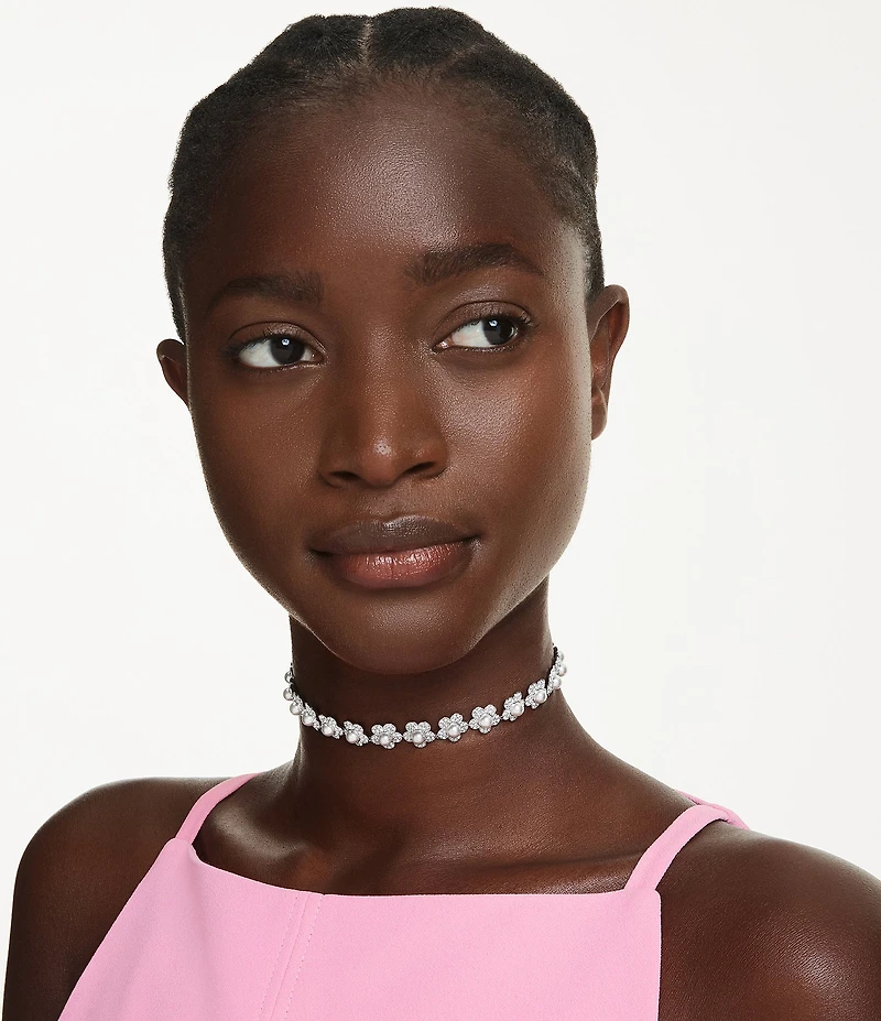 Swarovski x Ariana Grande Crystal Pearl Choker Necklace