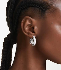 Swarovski x Ariana Grande Crystal Pearl Hoop Earrings