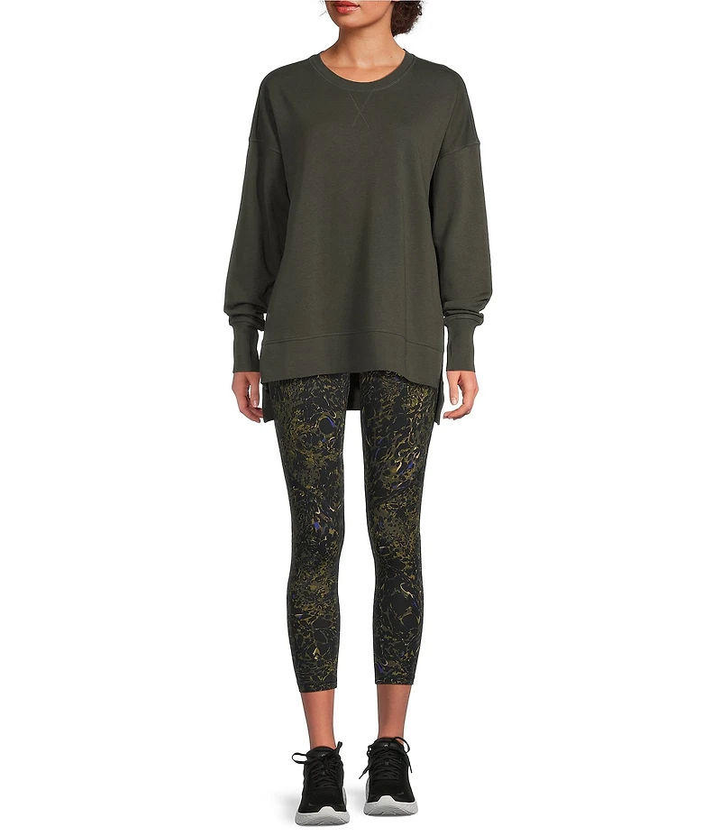 Sweaty Betty After Class Crew Neck Long Sleeve Longline Sweatshirt