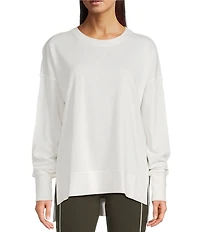 Sweaty Betty After Class Crew Neck Long Sleeve Longline Sweatshirt