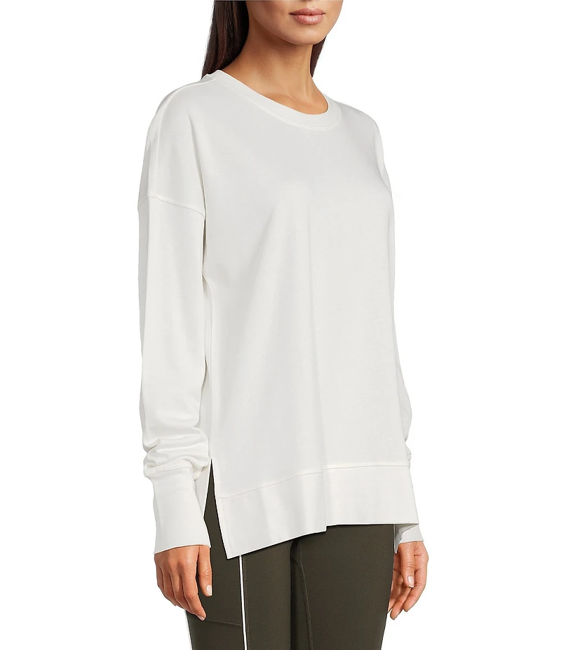 Sweaty Betty After Class Crew Neck Long Sleeve Longline Sweatshirt