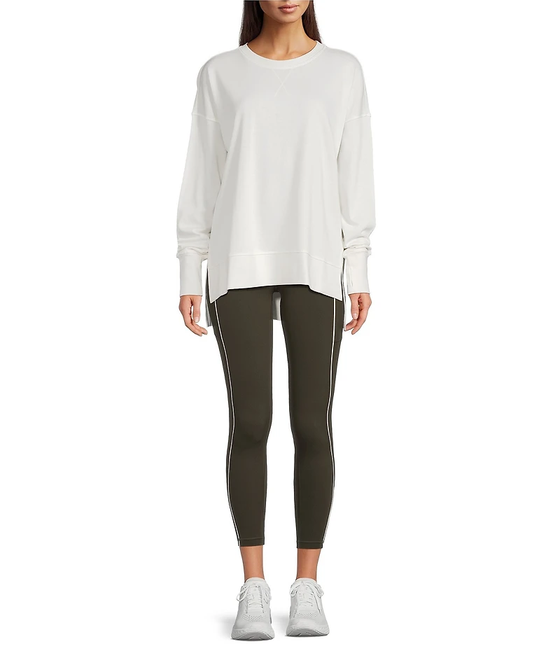 Sweaty Betty After Class Crew Neck Long Sleeve Longline Sweatshirt