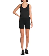 Sweaty Betty Athlete Crew Neck Sleeveless Seamless Crop Tank Top
