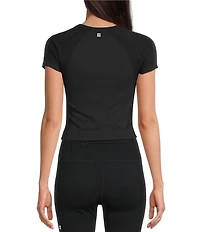 Sweaty Betty Athlete Crop Crew Neck Short Sleeve Seamless Workout T-Shirt