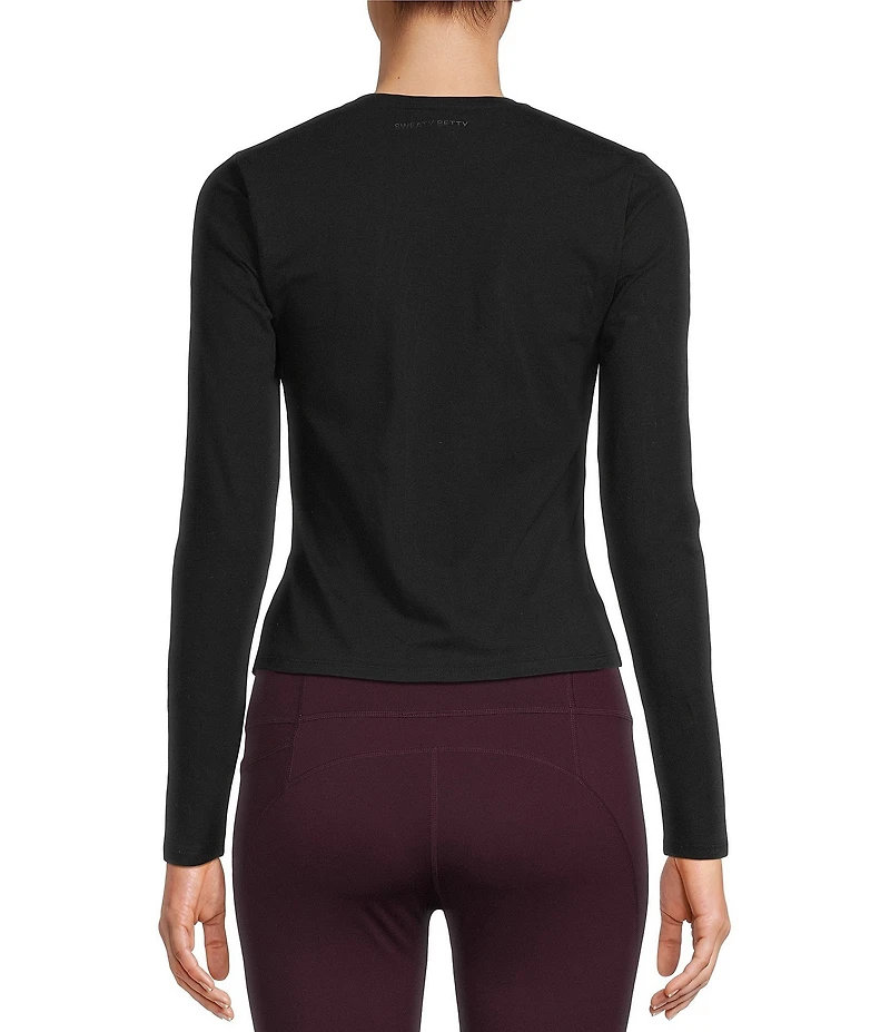 Sweaty Betty Essential Sculpt Crew Neck Long Sleeve Top