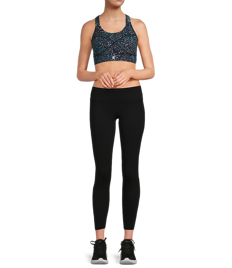 Sweaty Betty Printed Power Medium Support Racerback Sport Bra