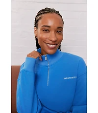 Sweaty Betty Revive Crop Half Zip Coordinating Sweatshirt