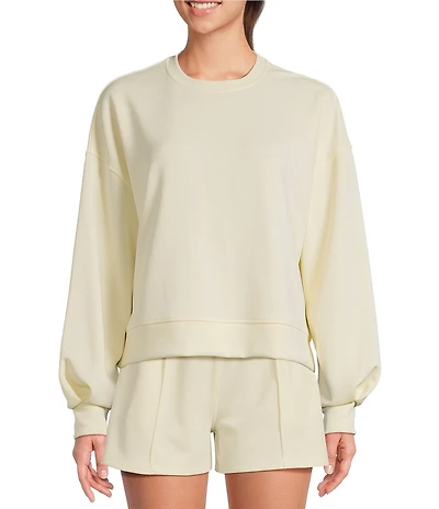 Sweaty Betty Sand Wash Cloudweight Crew Neck Long Sleeve Sweatshirt