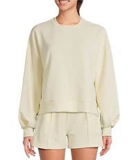 Sweaty Betty Sand Wash Cloudweight Crew Neck Long Sleeve Sweatshirt