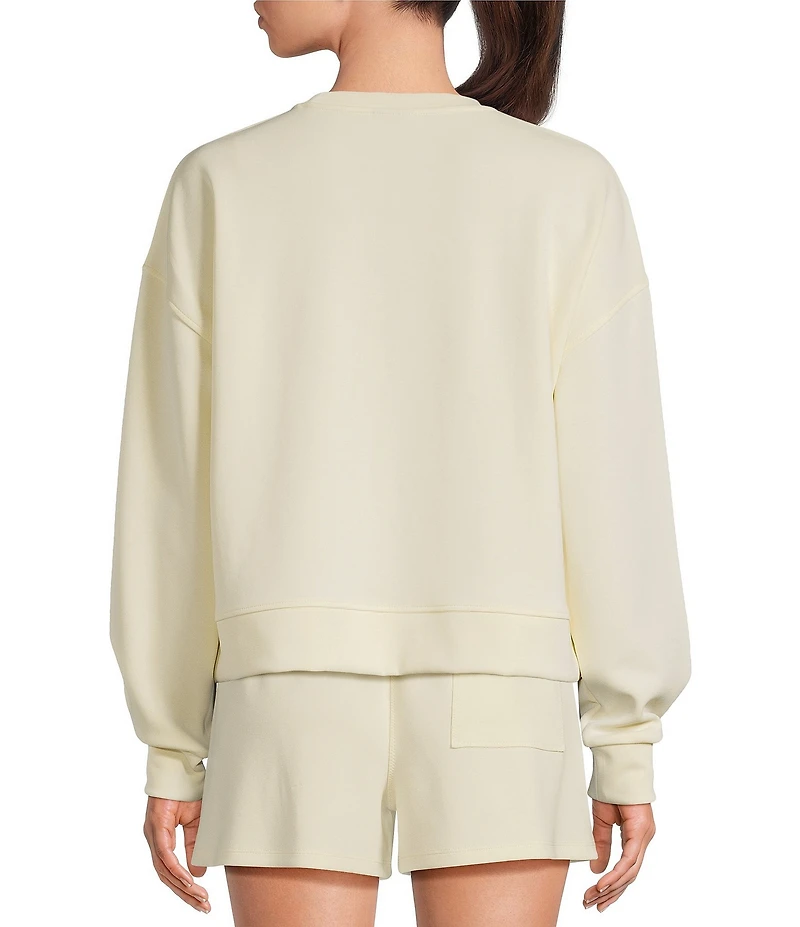 Sweaty Betty Sand Wash Cloudweight Crew Neck Long Sleeve Sweatshirt