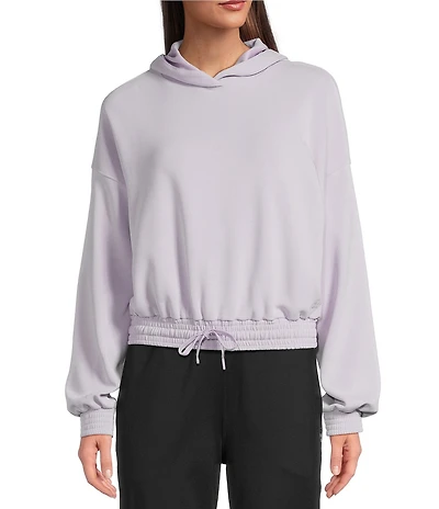 Sweaty Betty Sand Wash Cloudweight Long Sleeve Crop Hoodie
