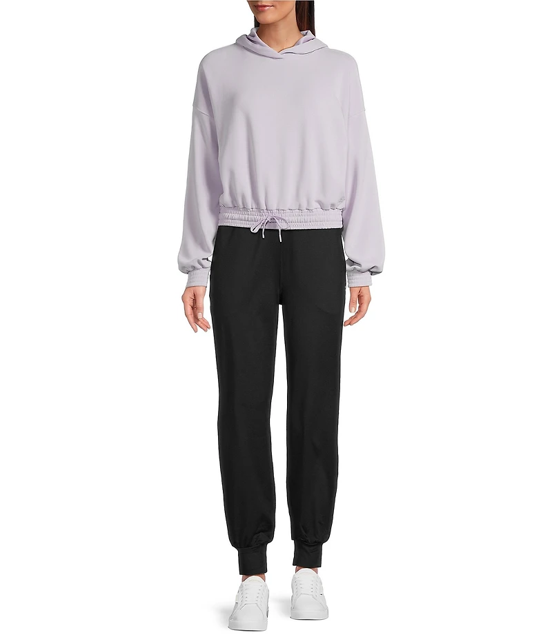 Sweaty Betty Sand Wash Cloudweight Long Sleeve Crop Hoodie