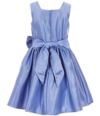 Sweet Kids Big Girls Sleeveless Satin Pleated Fit & Flare Dress