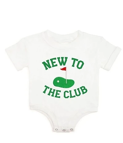 Sweet Wink Baby Boys Short Sleeve New To The Club Romper