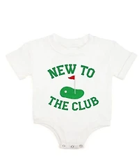 Sweet Wink Baby Boys Short Sleeve New To The Club Romper