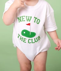 Sweet Wink Baby Boys Short Sleeve New To The Club Romper