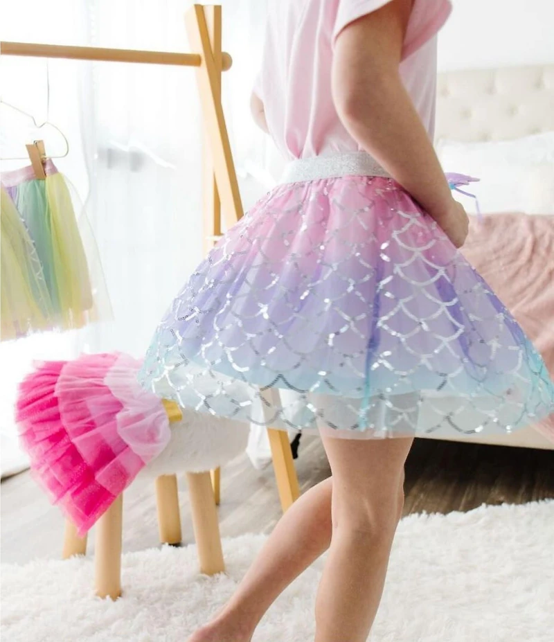 Sweet Wink Baby Girls Sparkling Mermaid Tutu Skirt