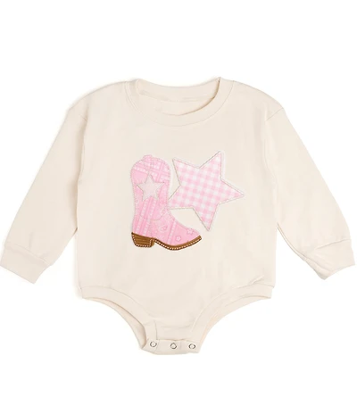 Sweet Wink Baby Girls Long Sleeve Cow Girl Bodysuit