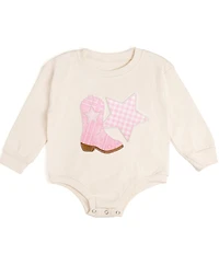 Sweet Wink Baby Girls Long Sleeve Cow Girl Bodysuit
