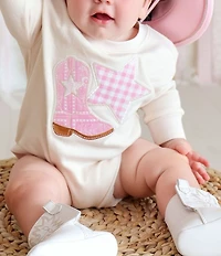 Sweet Wink Baby Girls Long Sleeve Cow Girl Bodysuit