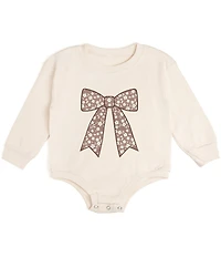 Sweet Wink Baby Girls Long Sleeve Ditsy Floral Bow Romper