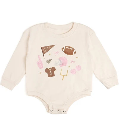 Sweet Wink Baby Girls Long sleeve Game Day Icon Romper
