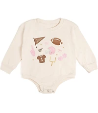 Sweet Wink Baby Girls Long sleeve Game Day Icon Romper