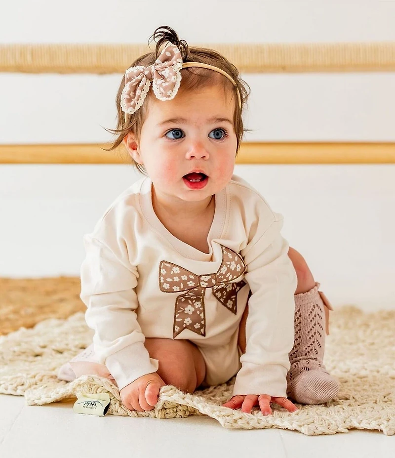 Sweet Wink Baby Girls Long sleeve Game Day Icon Romper