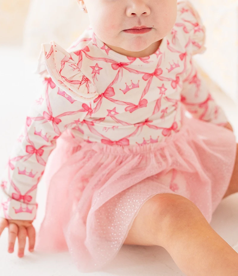 Sweet Wink Baby Girls Long Sleeve Princess Coquette Tutu Bodysuit