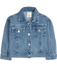 Sweet Wink Big Girls Long Sleeve Cowgirl Cutie Denim Jacket