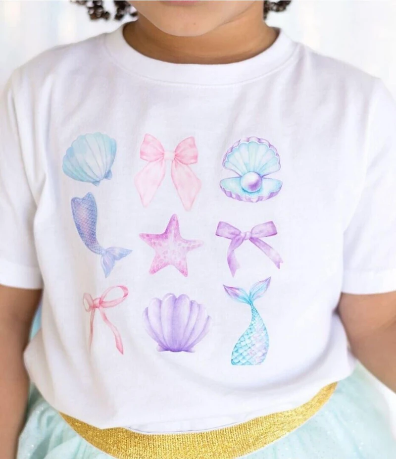 Sweet Wink Big Girls Short-Sleeve Mermaid Cutie T-Shirt