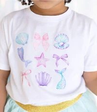 Sweet Wink Big Girls Short-Sleeve Mermaid Cutie T-Shirt