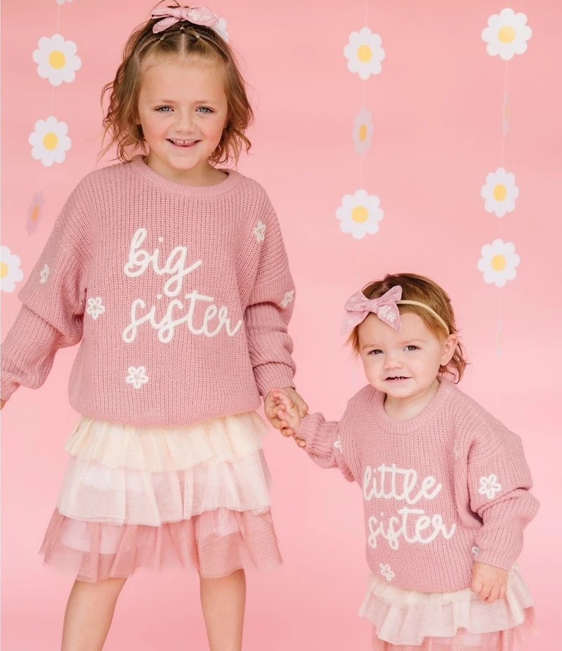 Sweet Wink Big/Little Girls Boho Blush Tutu