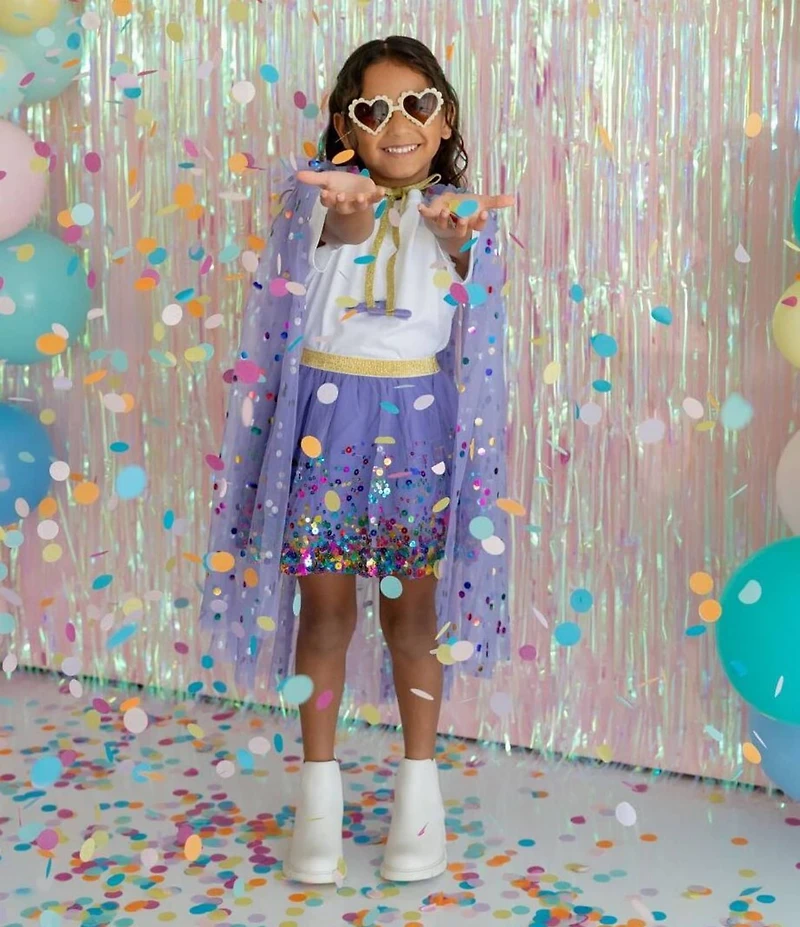 Sweet Wink Girls Confetti Dress-Up Cape