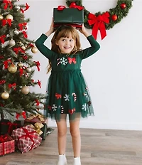 Sweet Wink Girls Emerald Green Velvet Bow Christmas Headband