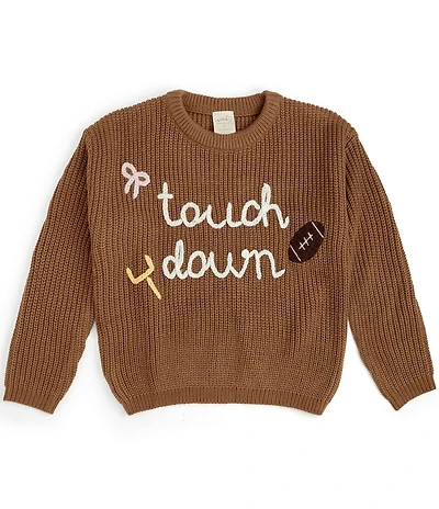 Sweet Wink Big Girls Long Sleeve Touchdown Sweater