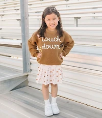 Sweet Wink Big Girls Long Sleeve Touchdown Sweater